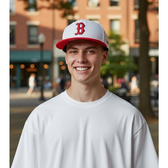 MLB BOSTON Underbrim Men Snapback 950 New Era Hat Adjustable Dad Father Redsox - Picture 1 of 6